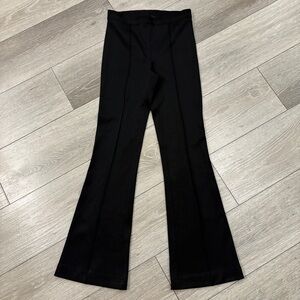 Helmut Lang Black Cropped Ponte Bootcut Pants Size XS